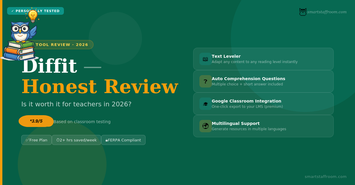 Diffit Review 2026 — Smart Staff Room