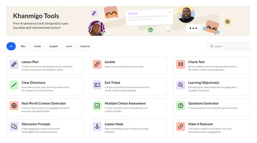 Khanmigo interface showing Socratic tutoring in action